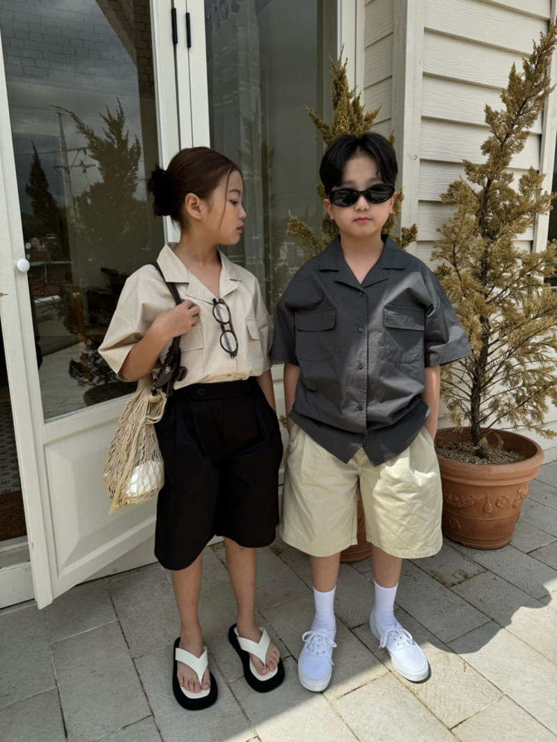 Our - Korean Children Fashion - #kidsshorts - Comfort Pocket Shirt - 5