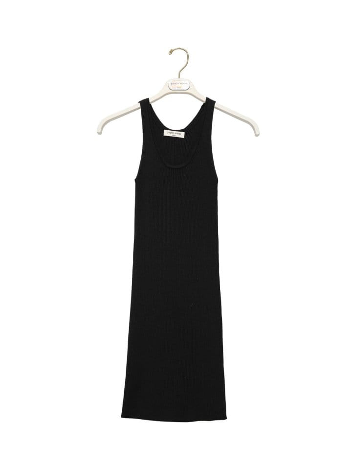 Paper Moon - Korean Women Fashion - #womensfashion - Sleeveless Ribbed Knit Mini Dress - 4