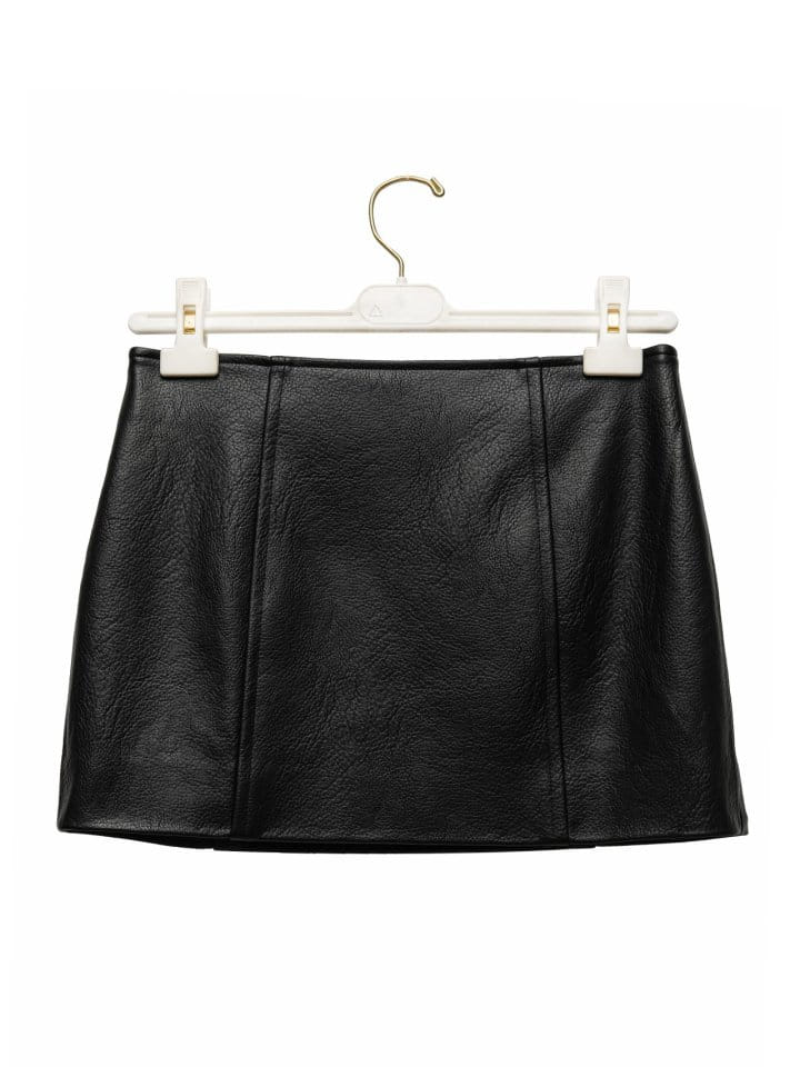Paper Moon - Korean Women Fashion - #momslook - Vegan L Belt Buckle Detail Mini Skirt - 7