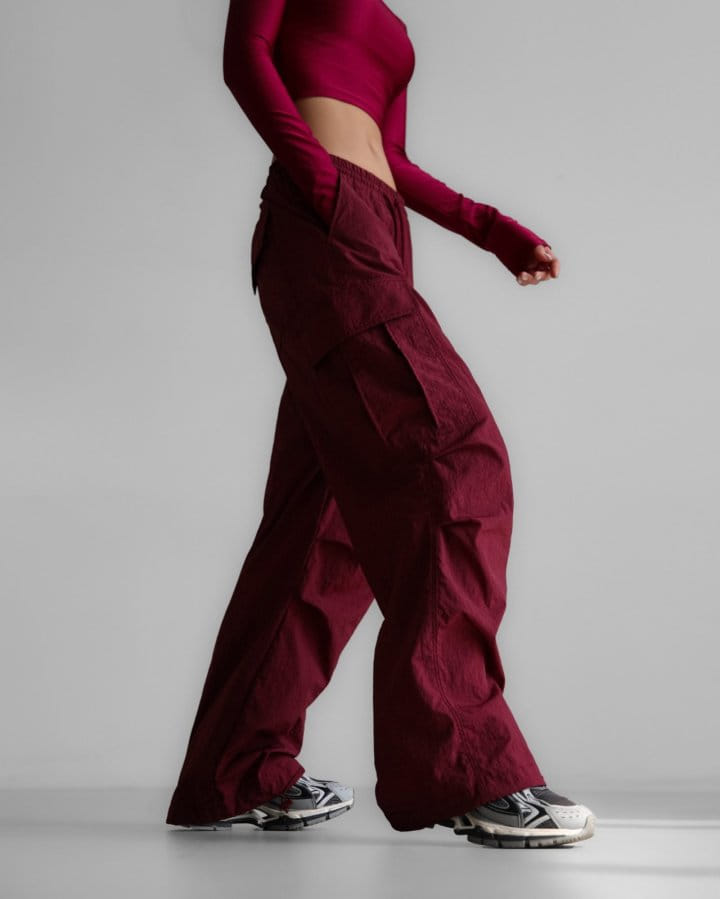 Paper Moon - Korean Women Fashion - #momslook - Nylon Technical Cargo Jogger Pants - 2