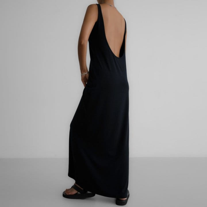 Paper Moon - Korean Women Fashion - #restrostyle - Summer Back Less Maxi Sleevess Dress  - 4