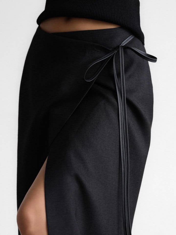 Paper Moon - Korean Women Fashion - #womensfashion - L Wrap Pencil Maxi Skirt