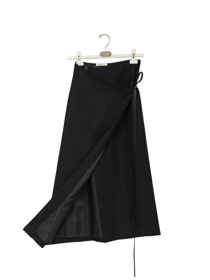 Paper Moon - Korean Women Fashion - #womensfashion - L Wrap Pencil Maxi Skirt - 9