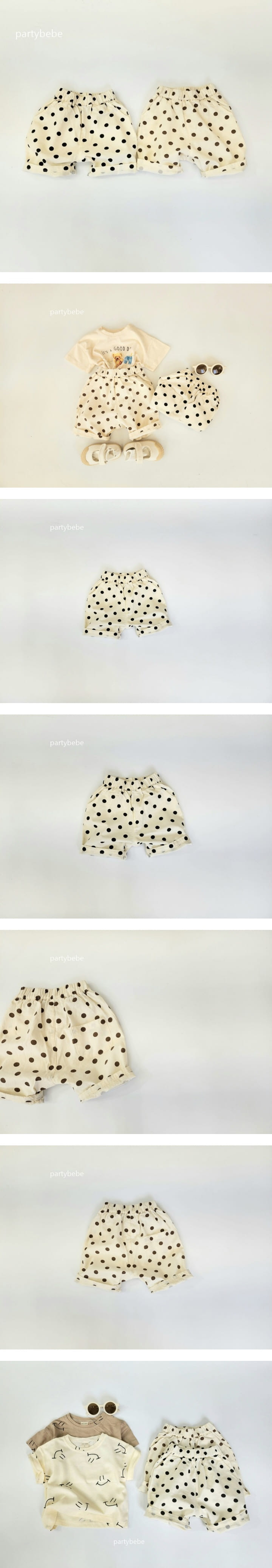 Party Kids - Korean Baby Fashion - #babyfever - Dot Pants - 2
