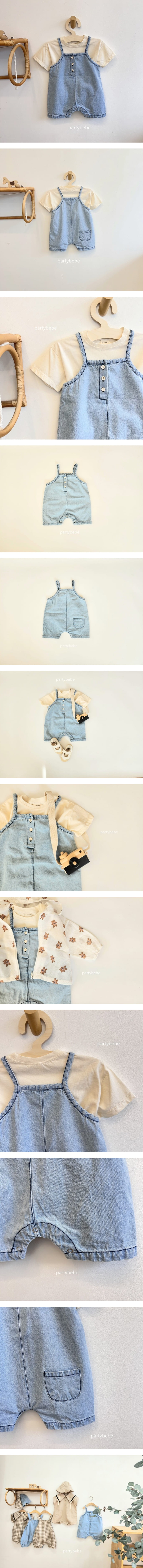 Party Kids - Korean Baby Fashion - #babyoutfit - Kkongnyang Overalls - 2