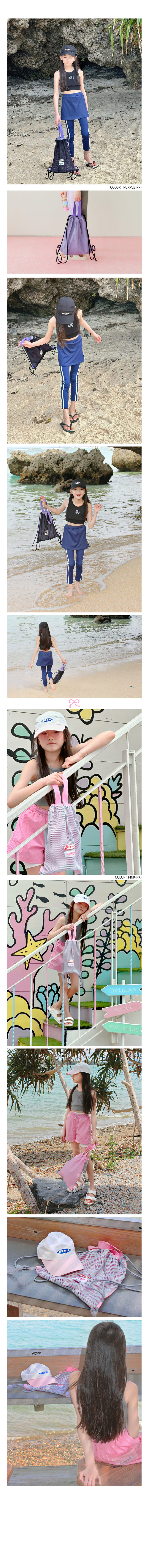 Peach-Cream - Korean Children Fashion - #toddlerclothing - Mesh String Bag - 2