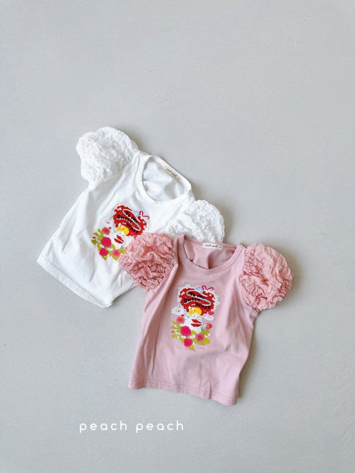 Peach peach - Korean Children Fashion - #childofig - Angel Tee - 6