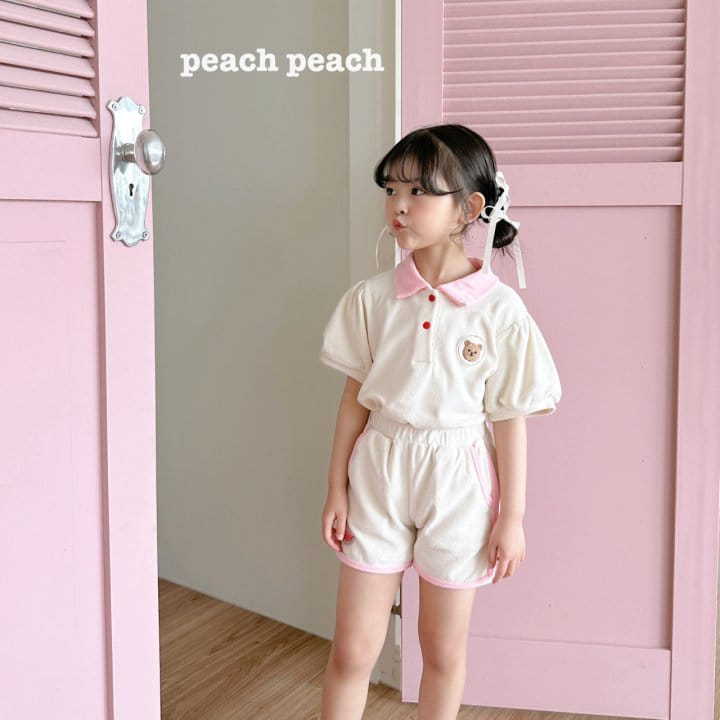 Peach peach - Korean Children Fashion - #childofig - Romi Collar Tee