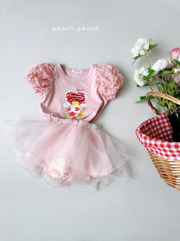 Peach peach - Korean Children Fashion - #childrensboutique - Angel Tee - 8