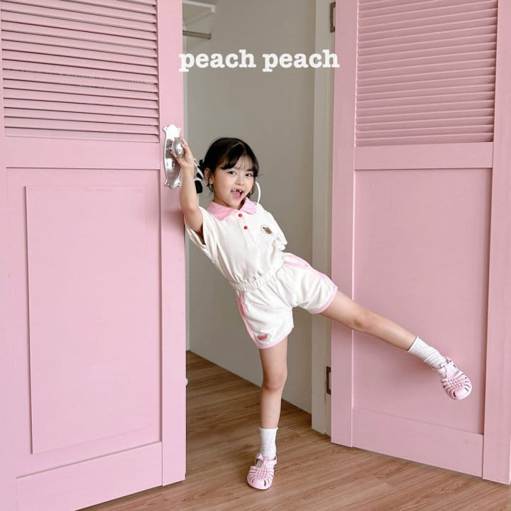 Peach peach - Korean Children Fashion - #childrensboutique - Romi Collar Tee - 3