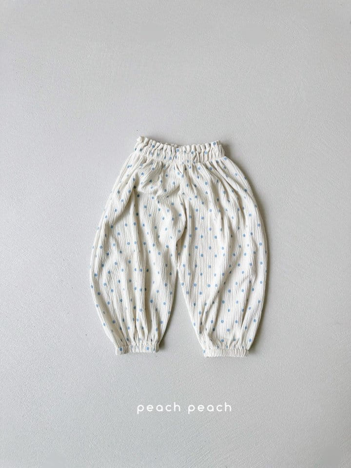 Peach peach - Korean Children Fashion - #designkidswear - Dot Pleats GoJaengi Pants - 4