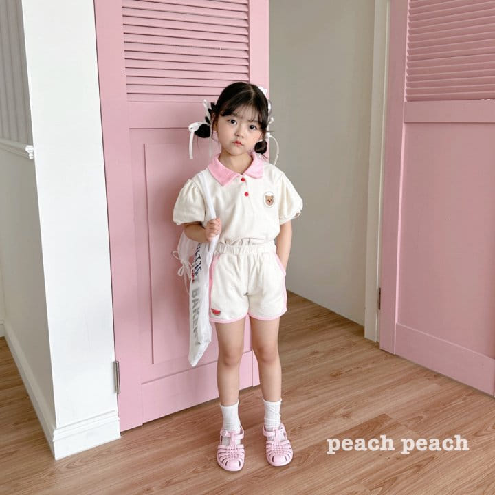 Peach peach - Korean Children Fashion - #discoveringself - Romi Collar Tee - 5