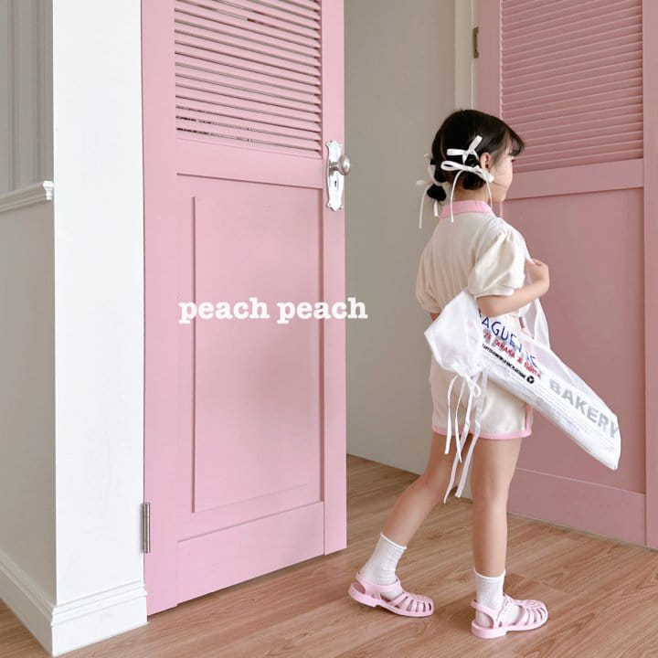 Peach peach - Korean Children Fashion - #kidsstore - Romi Collar Tee - 8