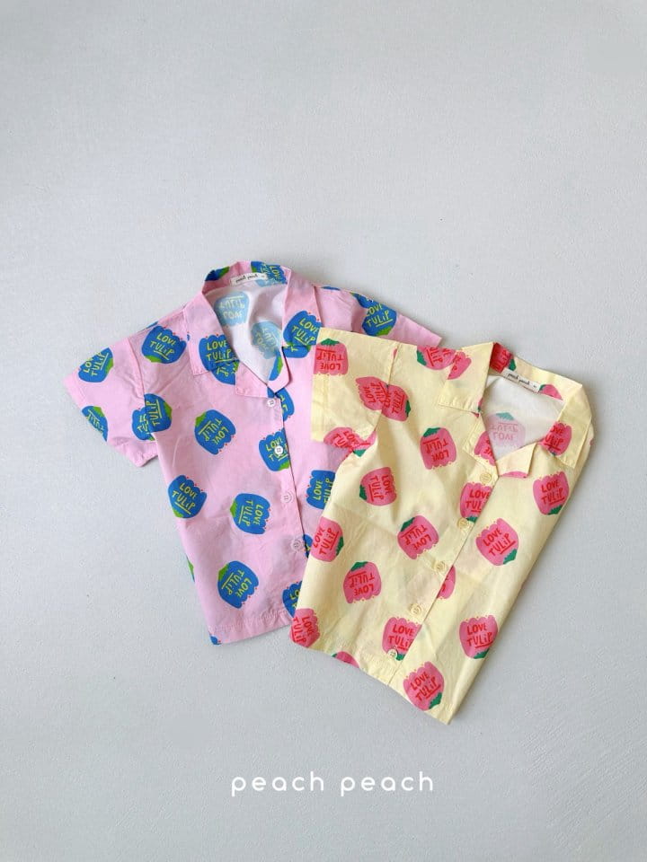 Peach peach - Korean Children Fashion - #kidzfashiontrend - Tulip Shirt - 3