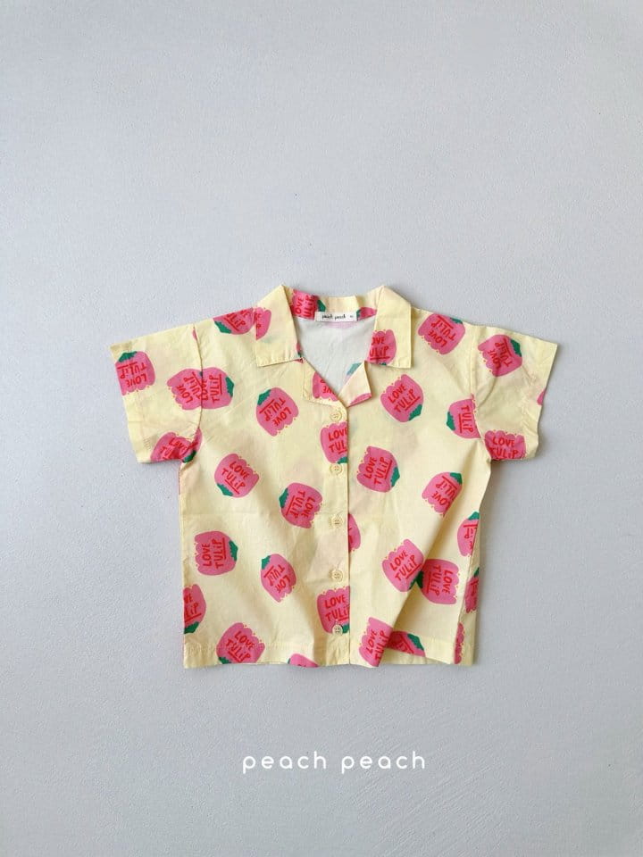 Peach peach - Korean Children Fashion - #littlefashionista - Tulip Shirt - 5