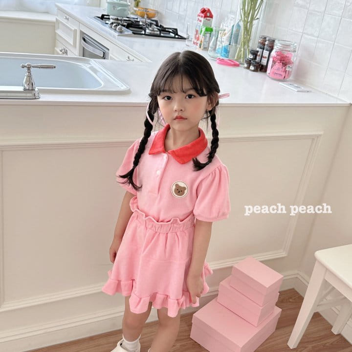 Peach peach - Korean Children Fashion - #littlefashionista - Romi Collar Tee - 11