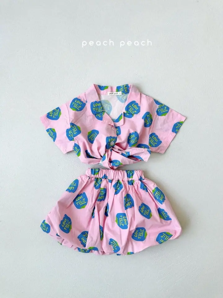 Peach peach - Korean Children Fashion - #magicofchildhood - Tulip Shirt - 6