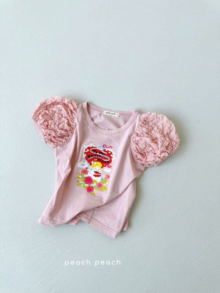 Peach peach - Korean Children Fashion - #magicofchildhood - Angel Tee - 3