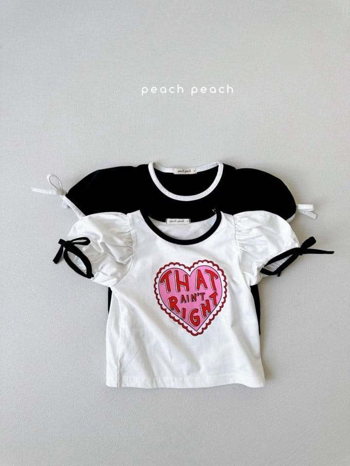 Peach peach - Korean Children Fashion - #minifashionista - Love Tee