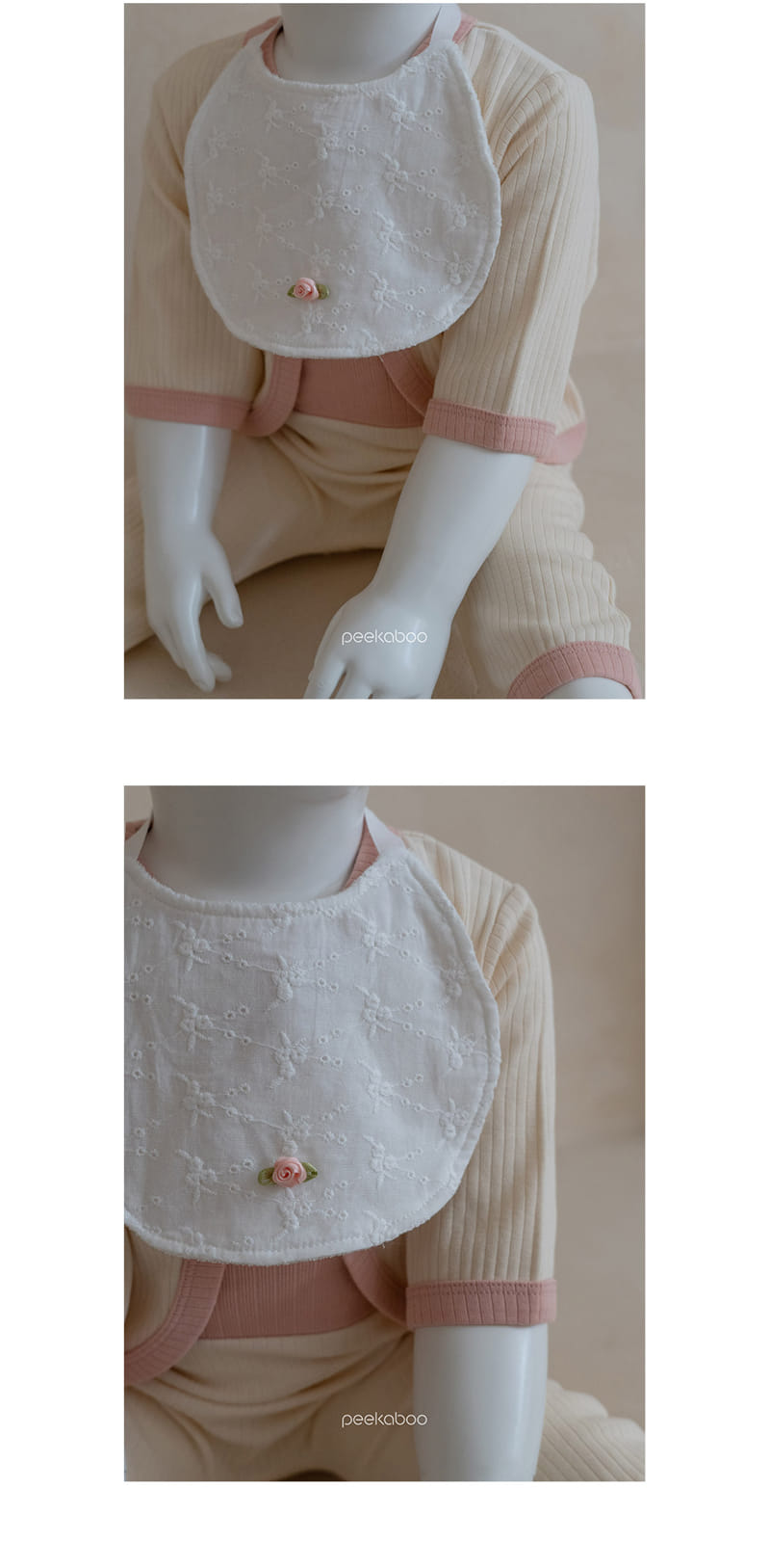 Peekaboo - Korean Baby Fashion - #babyoutfit - SS Rose Bib - 2