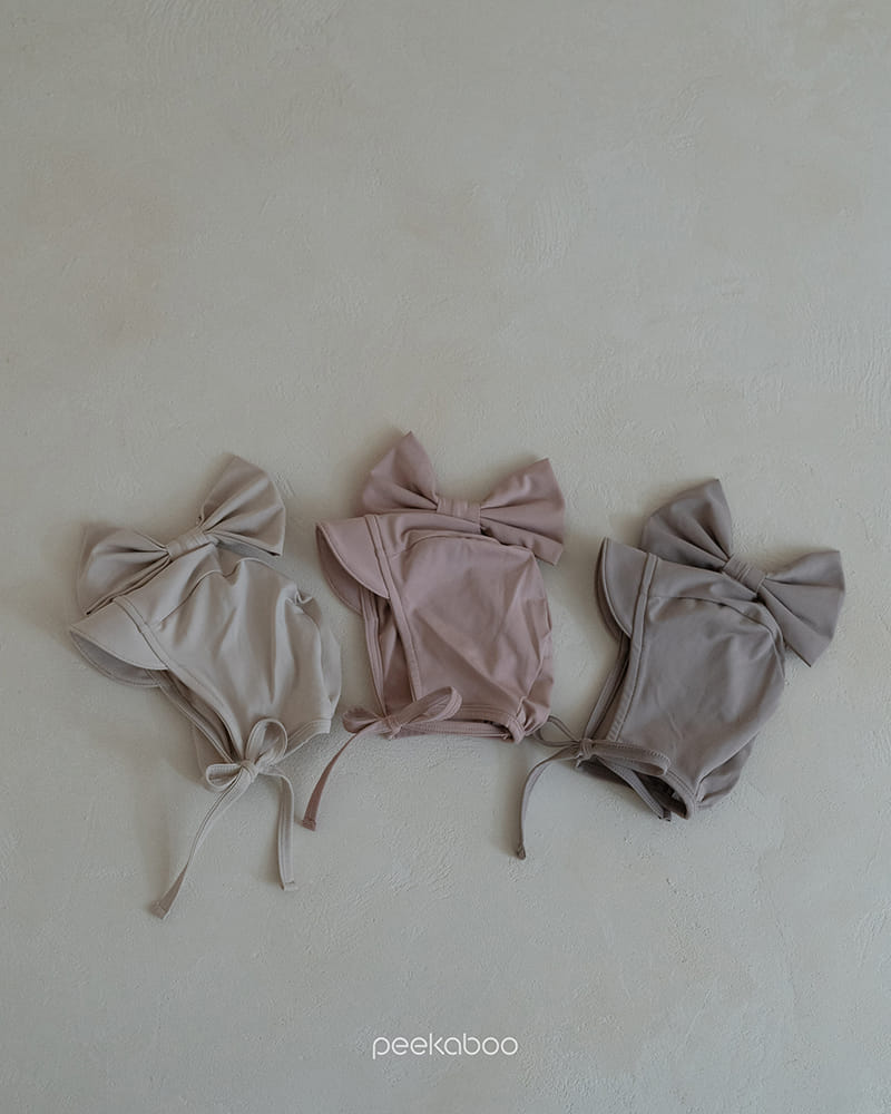 Peekaboo - Korean Children Fashion - #fashionkids - SS Basic Ribbon Swim Hat