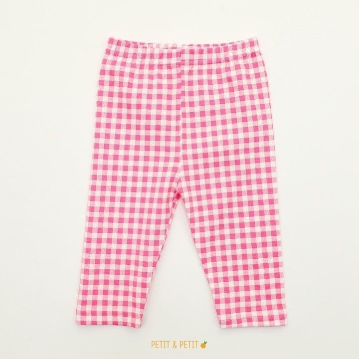Petit & Petit - Korean Children Fashion - #designkidswear - Check Short Leggings - 2