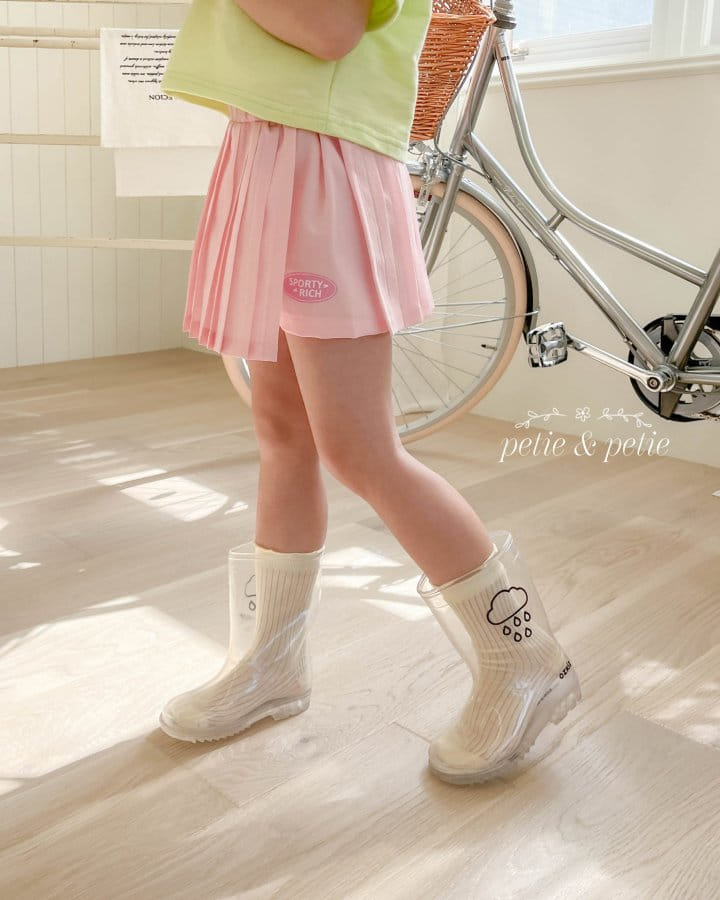 Petit & Petit - Korean Children Fashion - #fashionkids - Wrinkle Skirt Pants - 2