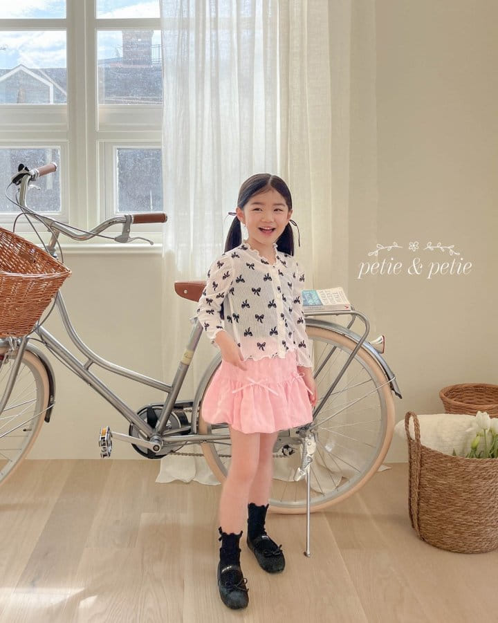 Petit & Petit - Korean Children Fashion - #kidsshorts - Ribbon Cardigan