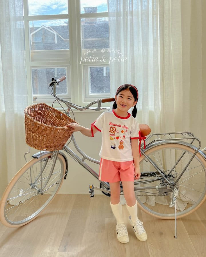 Petit & Petit - Korean Children Fashion - #kidsshorts - Brunch Tee - 11