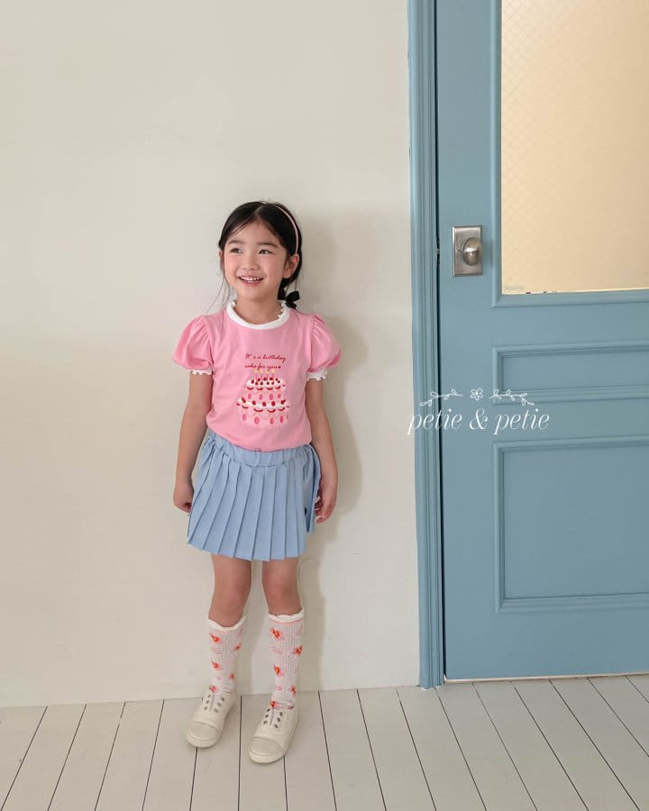Petit & Petit - Korean Children Fashion - #kidsshorts - Wrinkle Skirt Pants - 3
