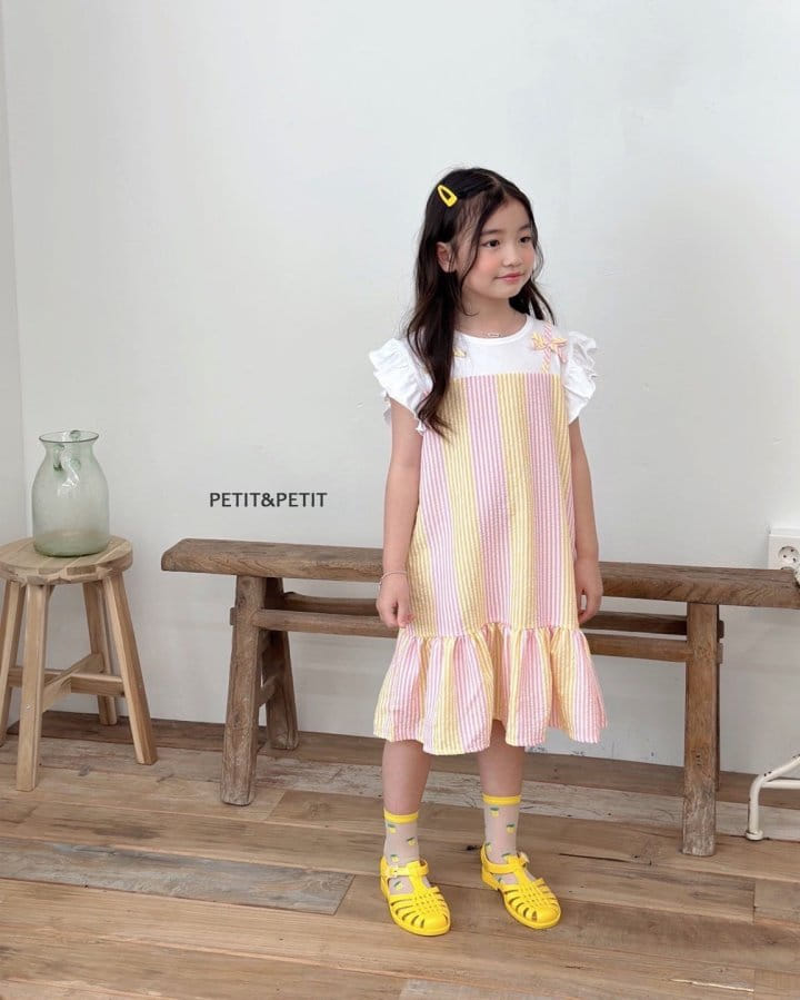 Petit & Petit - Korean Children Fashion - #kidsshorts - Ribbon ST One-Piece - 3