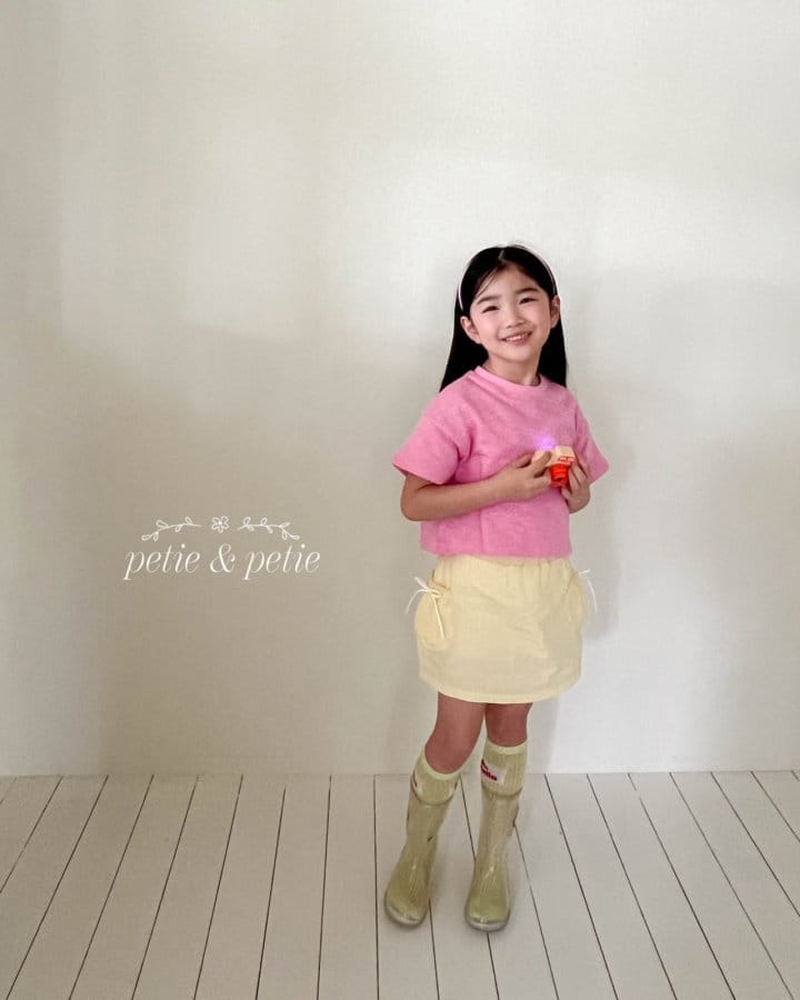 Petit & Petit - Korean Children Fashion - #kidsstore - Pocket Ribbon Skirt - 6