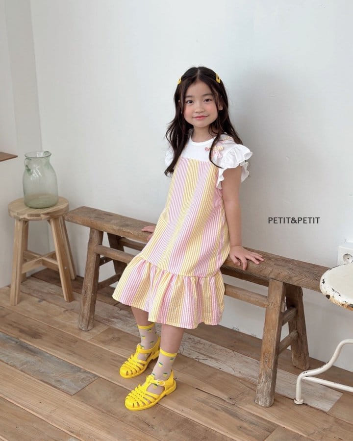 Petit & Petit - Korean Children Fashion - #kidsshorts - Ribbon ST One-Piece - 4