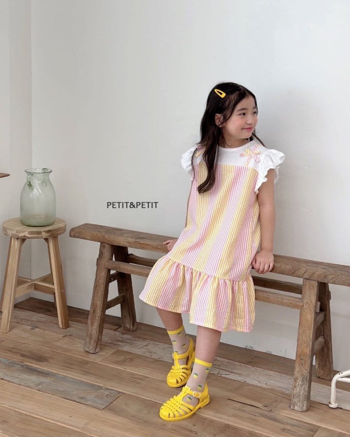 Petit & Petit - Korean Children Fashion - #kidzfashiontrend - Ribbon ST One-Piece - 5