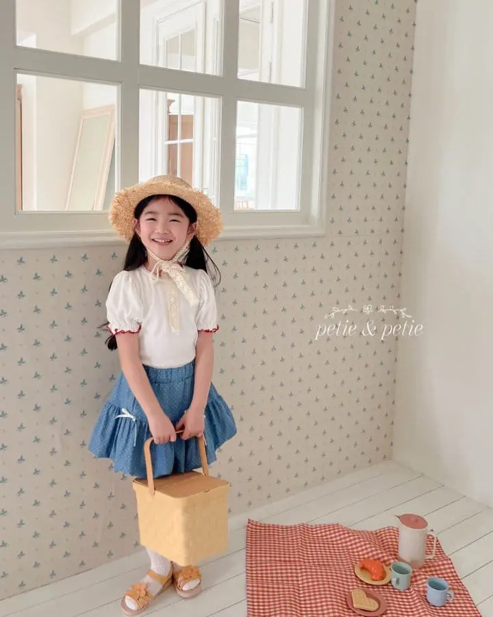 Petit & Petit - Korean Children Fashion - #littlefashionista - Eyelet Tee - 2