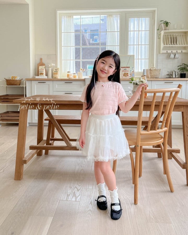 Petit & Petit - Korean Children Fashion - #littlefashionista - Rose Lace Tee - 3