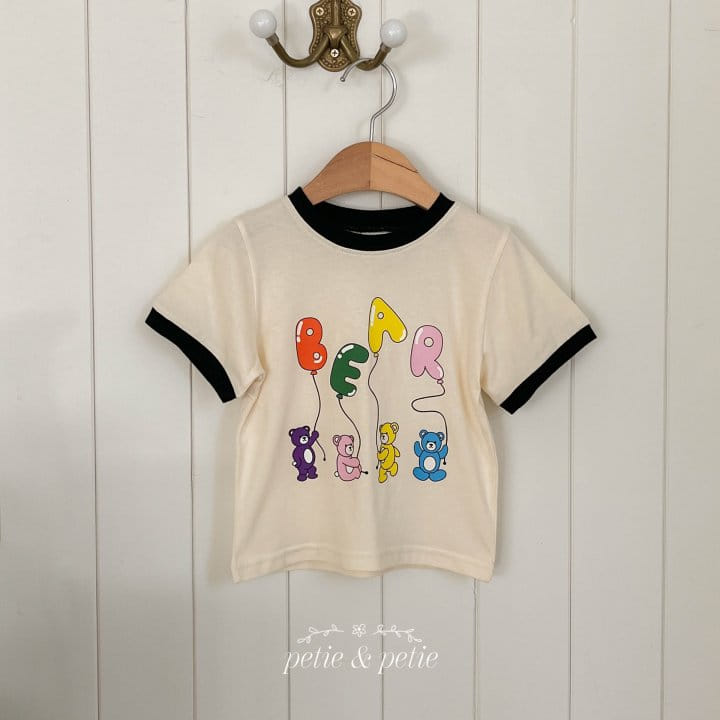 Petit & Petit - Korean Children Fashion - #littlefashionista - Bear Color Tee