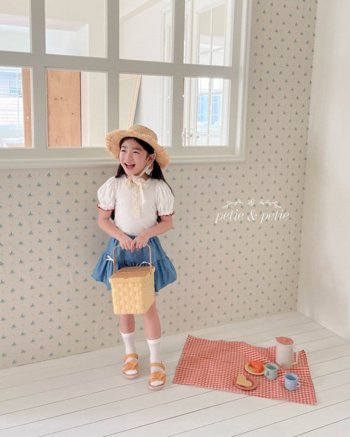 Petit & Petit - Korean Children Fashion - #magicofchildhood - Eyelet Tee - 3