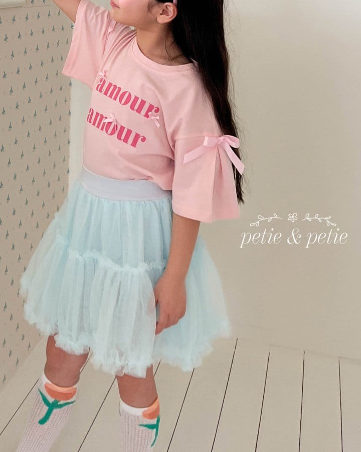 Petit & Petit - Korean Children Fashion - #magicofchildhood - Amur Ribbon Tee - 2