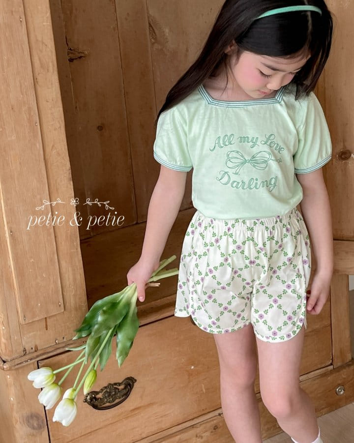 Petit & Petit - Korean Children Fashion - #minifashionista - Flower Piping Pants
