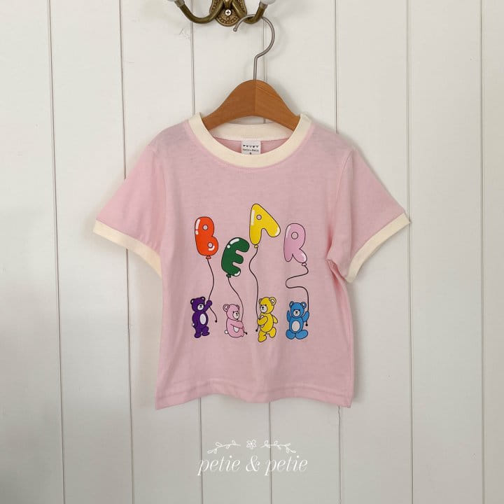Petit & Petit - Korean Children Fashion - #minifashionista - Bear Color Tee - 3