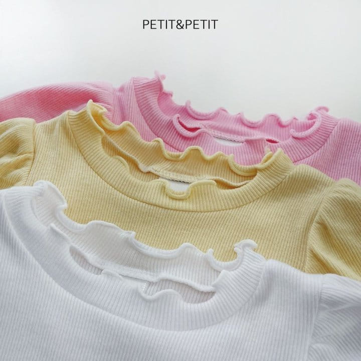 Petit & Petit - Korean Children Fashion - #todddlerfashion - Puff Rib Tee - 6