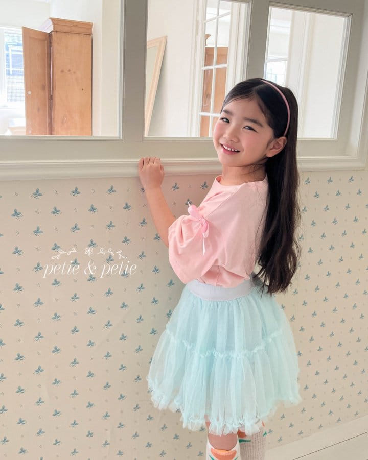 Petit & Petit - Korean Children Fashion - #toddlerclothing - Amur Ribbon Tee - 6
