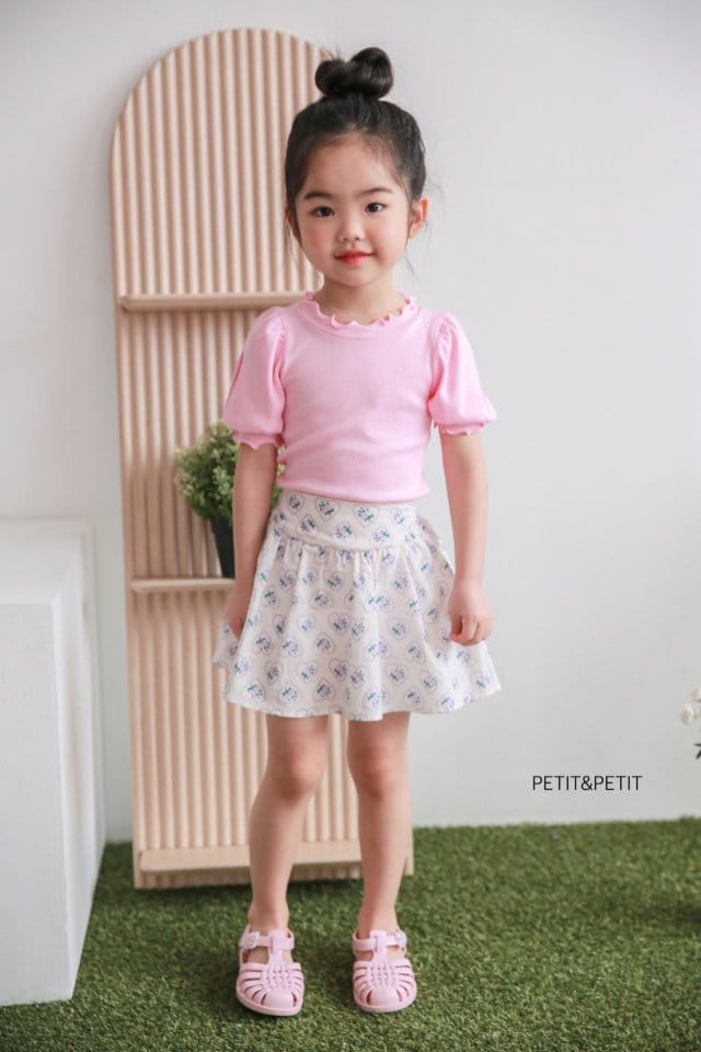 Petit & Petit - Korean Children Fashion - #toddlerclothing - Puff Rib Tee - 7
