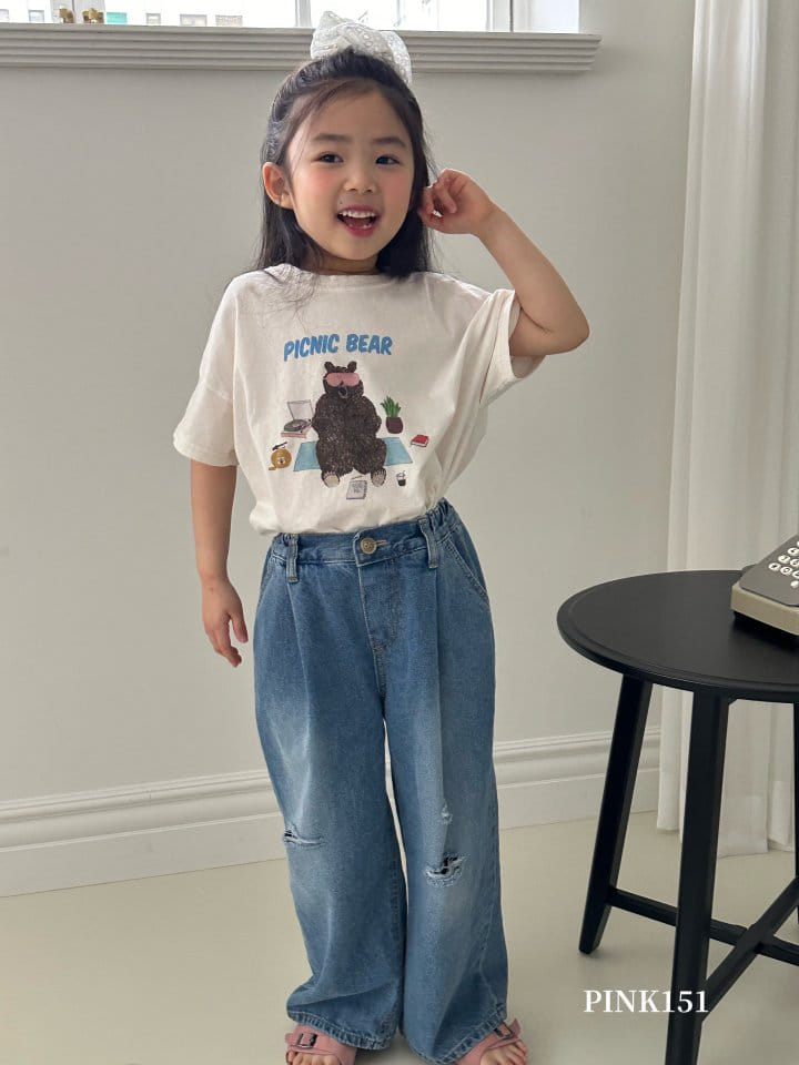 Pink151 - Korean Children Fashion - #Kfashion4kids - City Vintage Denim Pants