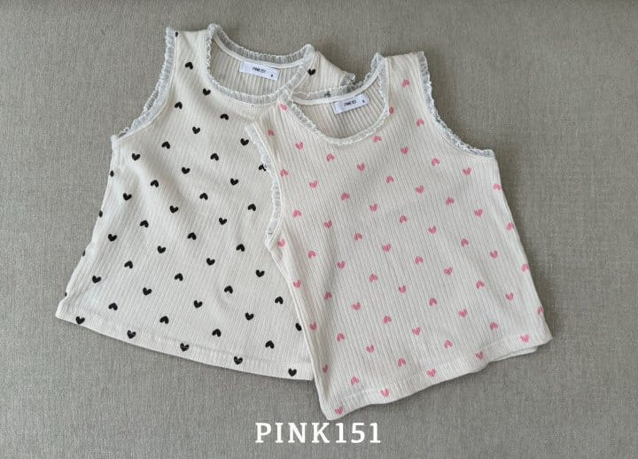 Pink151 - Korean Children Fashion - #Kfashion4kids - Heart Frill Sleevless Tee - 8