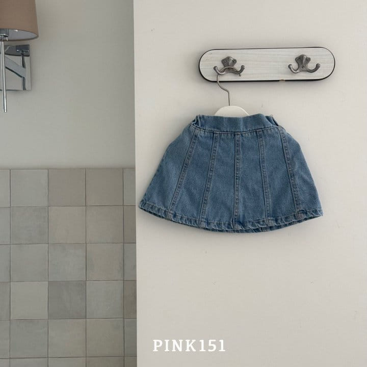 Pink151 - Korean Children Fashion - #designkidswear - 151 Slit Denim Skirt - 7