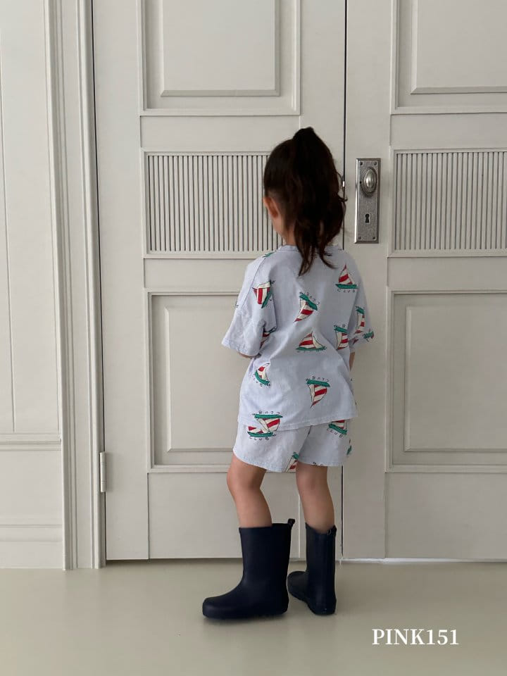 Pink151 - Korean Children Fashion - #designkidswear - Yacht Short Sleeve Tee - 10