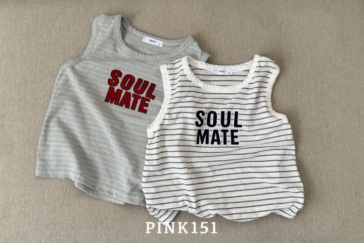 Pink151 - Korean Children Fashion - #designkidswear - Soulmate Sleeveless Tee - 6