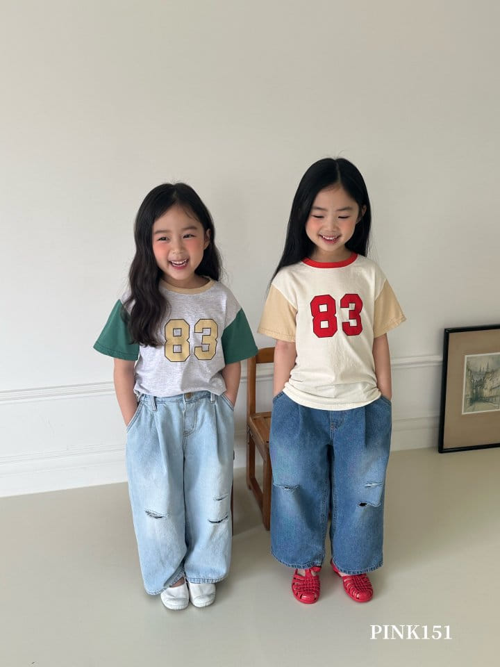 Pink151 - Korean Children Fashion - #designkidswear - Tirple Color Short Sleeve Tee